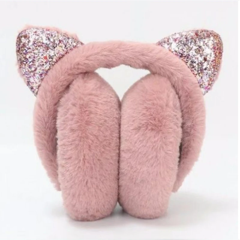 المألوف لطيف الكرتون القط الأذن غطاء للأذنين الدافئة سميكة غطاء للأذنين الشتاء التجمد #2