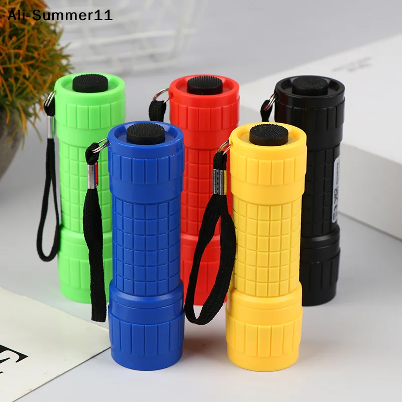 

【A6L】Portable ABS Multifunctional Mini Strong Light Flashlight 9Leds Use AAA Battery Flashlight Camping Emergency Flashlight