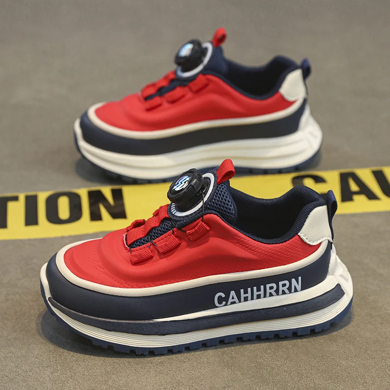 

Новая обувь для детей, массивные кроссовки, повседневная спортивная обувь на толстой подошве, уличная трендовая обувь, увеличивающая рост, обувь на платформе для мальчиков