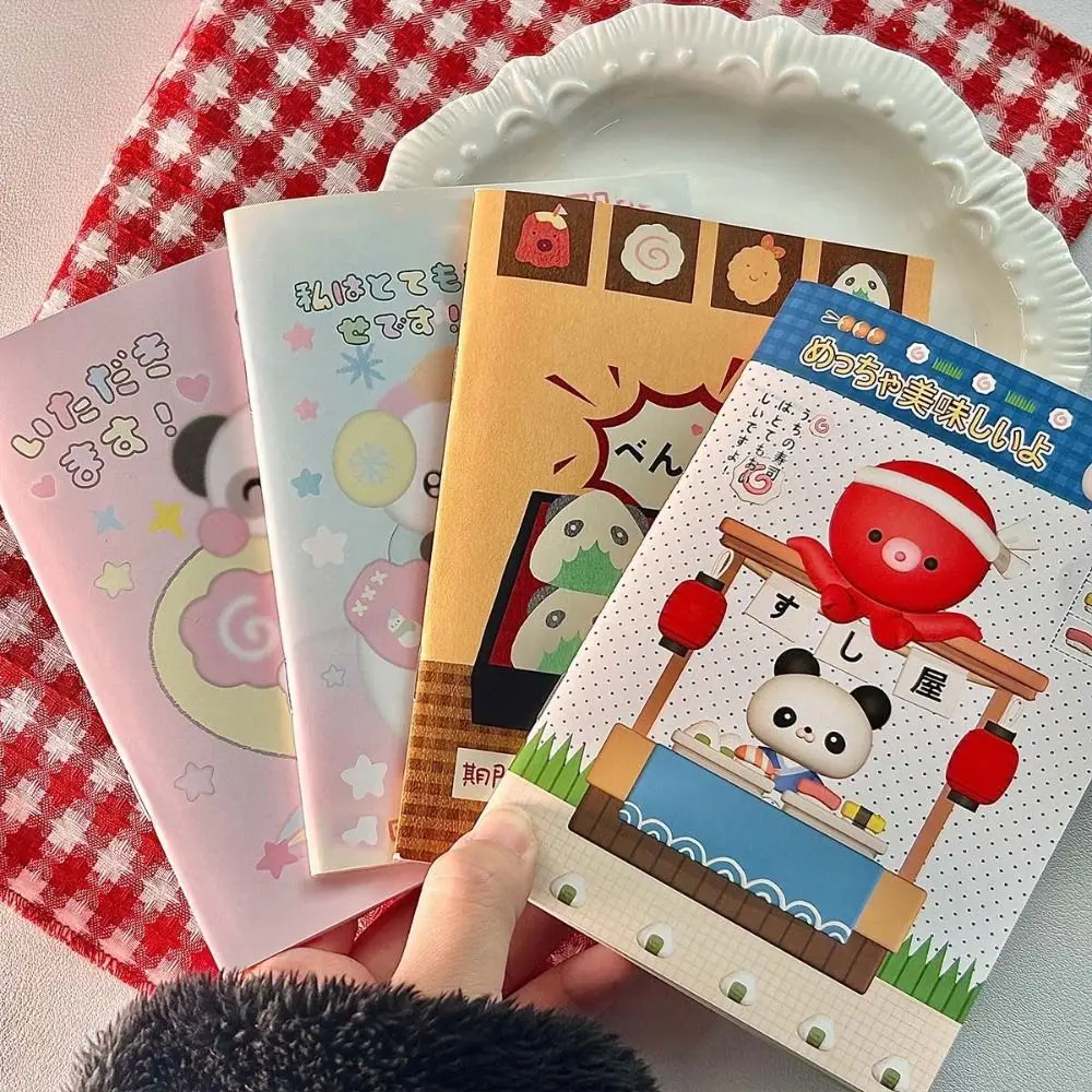 

Notepad Cartoon A6 Handheld Booklet Color Page Design Kawaii Portable Notebook Record 32 Sheets Diary Book Girls Students
