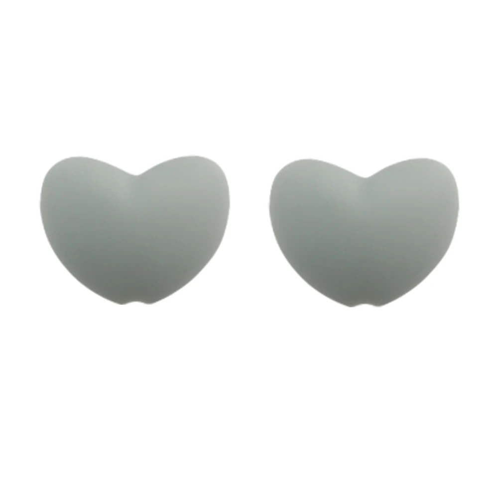 10 Stuks Hot Heart Siliconen Kralen Losse Charme Kraal Diy Ketting Armband Handgemaakte Accessoires Voor Sieraden Maken