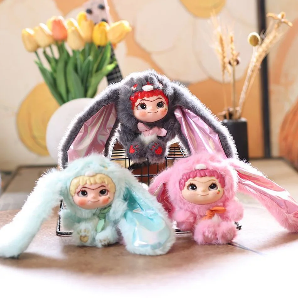 와쿠쿠 V2 블라인드 박스 여우 & 토끼 트릭 오어 트릿 시리즈 비닐 인형 서프라이즈 백 키체인 트렌디 장난감 블라인드 박스 맞춤형 선물