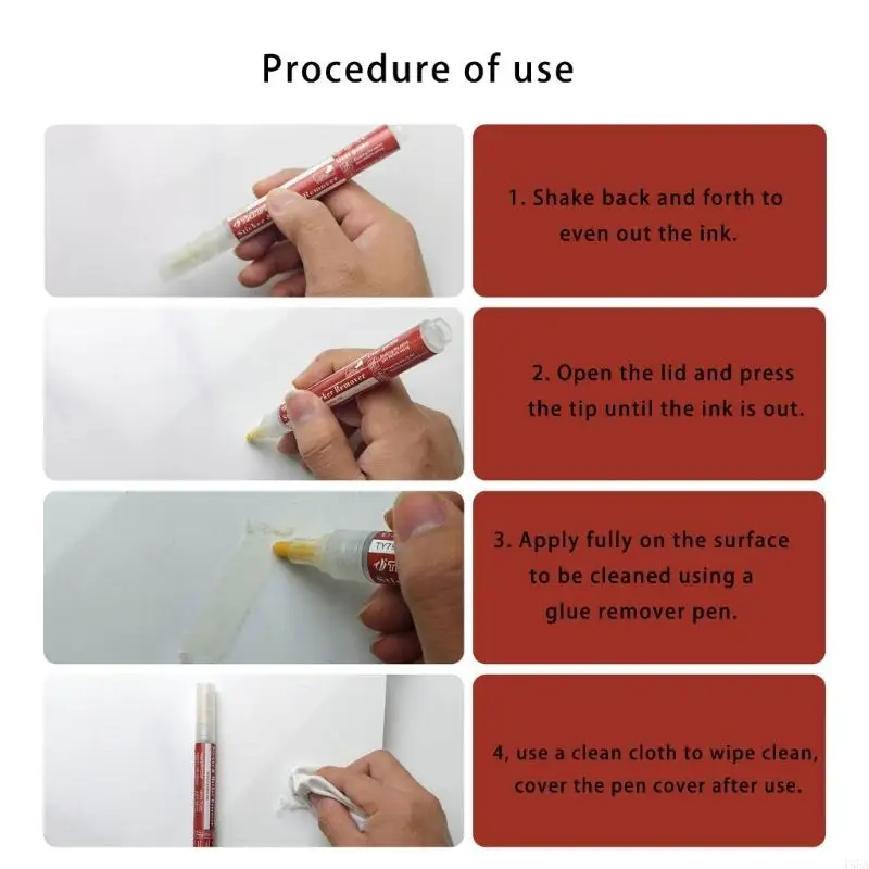T5EA กาวสิ่งที่ใช้ในการล้างปากกาใช้ง่ายต่อการใช้สติกเกอร์เพื่อลบป้ายกาวถอดป้าย