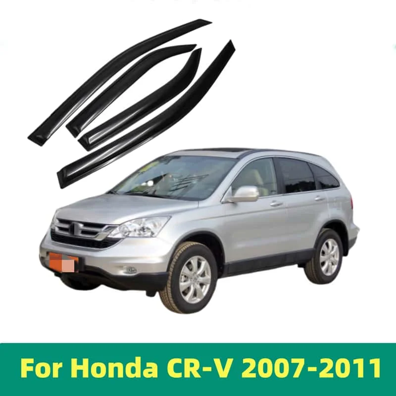 For Honda CRV CR-V 2007 2008 2009 2010 2011 Window Visor Side Vent Rain Guard Deflectors Shade Shield Shelter Protector Cover