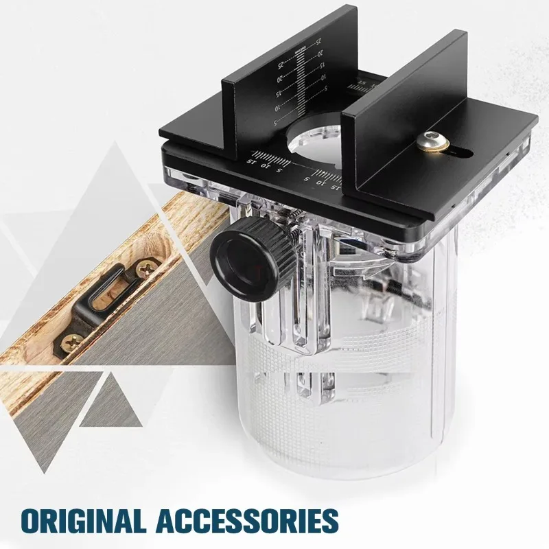 Invisible 2 in 1 Slotted Bracket Woodworking Connecting Parts Slotting Machine for 65mm Trimming Machine Wood Palm Router Tool