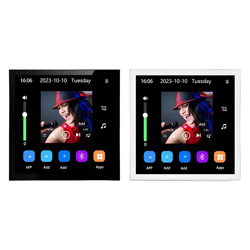 ABLK 4 Inch Andriod 10 Eshare Wifi Bluetooth Touch Home Theater Cinema Digital Stereo Audio Music Wall Amplifier