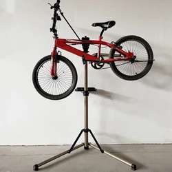 98-156CM Adjustable Bicycle Repair Rack Foldable Mountain Bike Shop Work Stand 360°Rotatable Bicycle Display Storage Repair Rack