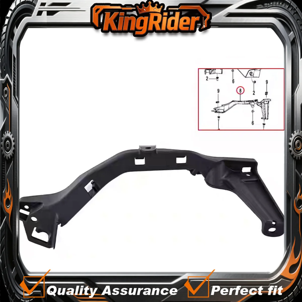 【Supreme quality】Motorcycle parts pressure line inner cover plate/stamped ventilation pipe Fit For CFMOTO 750SR 750SRS 750SR-S