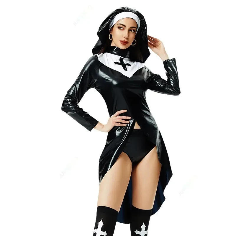 

Серия крестообразных монахинок, униформа, средневековые костюмы сестры Cos, костюм вампира на Хэллоуин, ролевая игра kkm.n5