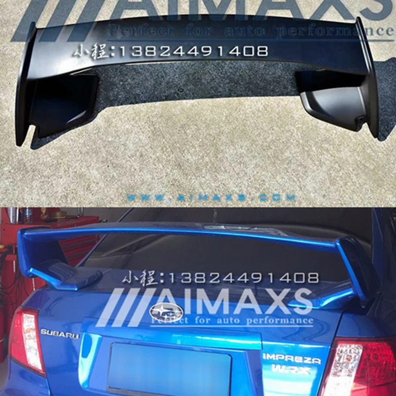 For 2007-2016 Subaru Impreza WRX STI Style Rear Trunk Spoiler ABS Unpainted spoiler