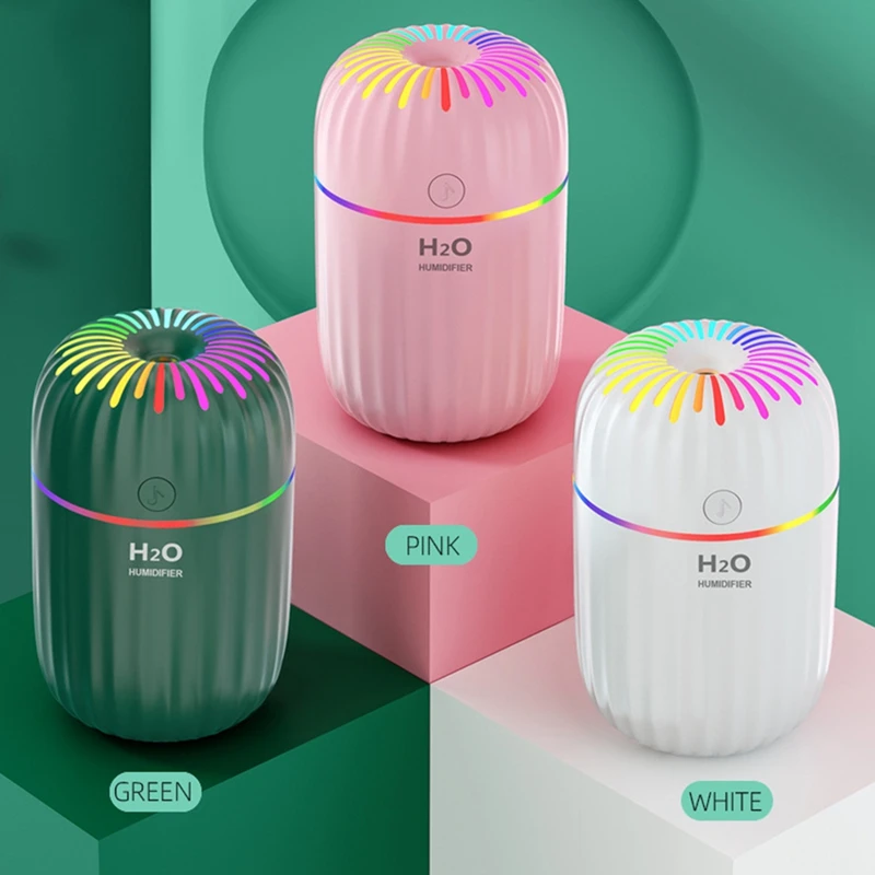 

300Ml Electric Air Humidifier Aroma Oil Diffuser Purifier Silent Mini USB Car Air Freshener Cool Mist Sprayer