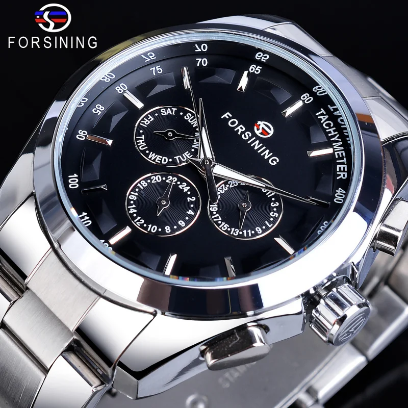 Free Shipping OUTLETSHot Sale of New Products forsining Mechanical Watch Men's Fashion Casual Multi-Function Automatic Mechanica