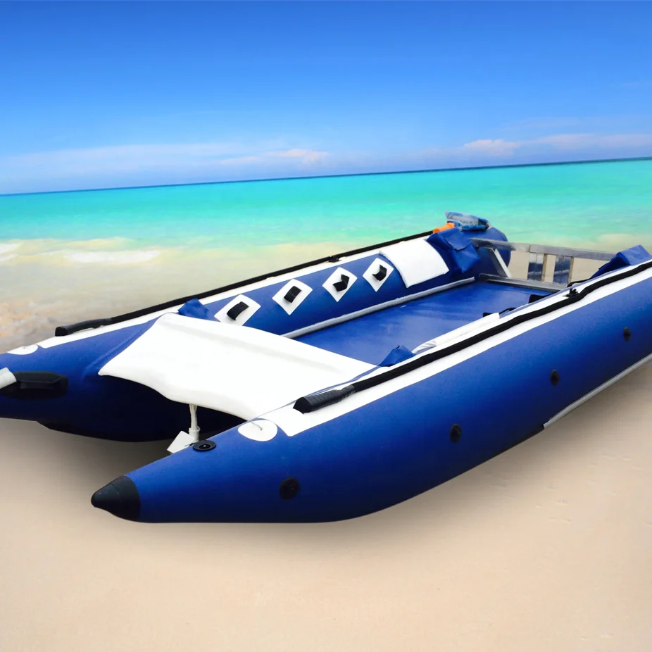 Goethe 14.8ft 450cm GTG450 Inflatable Catamaran Sailboat with 1.2mm pvc stainless steel transom