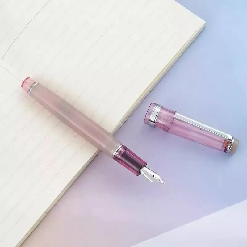 

Jinhao 82 Fountain Pen Limited Edition High Aesthetic Ins Style Student Fountain Pen Candy Color Series Pink Red Bean