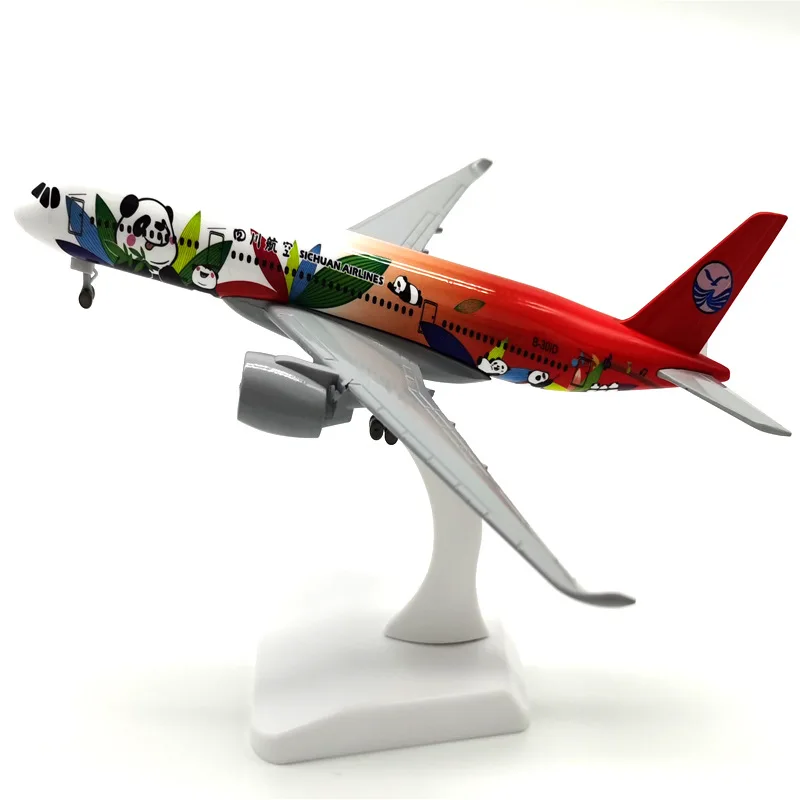 

Diecast Sichuan Airlines A350 Passenger Plane Model Alloy&Plastic Material 1:200 Scale Simulation Display Decoration