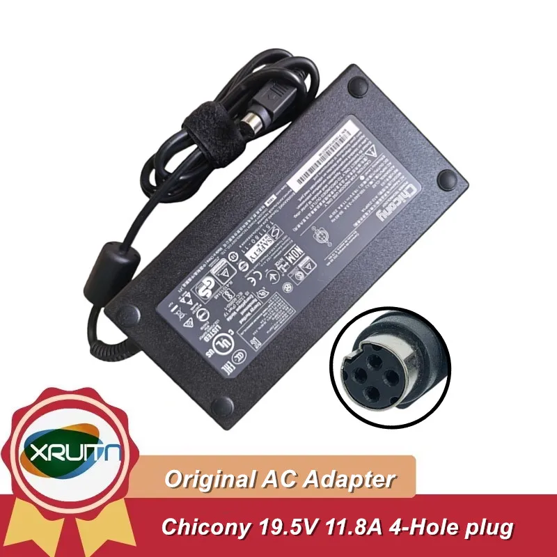 

Оригинальный адаптер для игрового ноутбука Clevo P770DM P750ZM P775DM P771DM Chicony 19,5 В 11,8 А 230 Вт A12-230P1A, зарядное устройство, блок питания