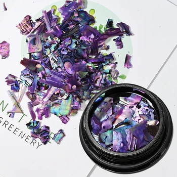 3D 홀로그램 전복 글리터-DIY 매직 네일 스팽글, 쉘 효과, 살롱 스타일 매니큐어용 스파클 무향 네일 아트, 1 박스