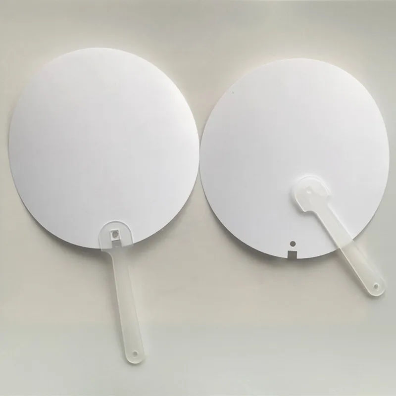sublimation blank PET plastics fan items heat transfer printing materials 30pcs/lot