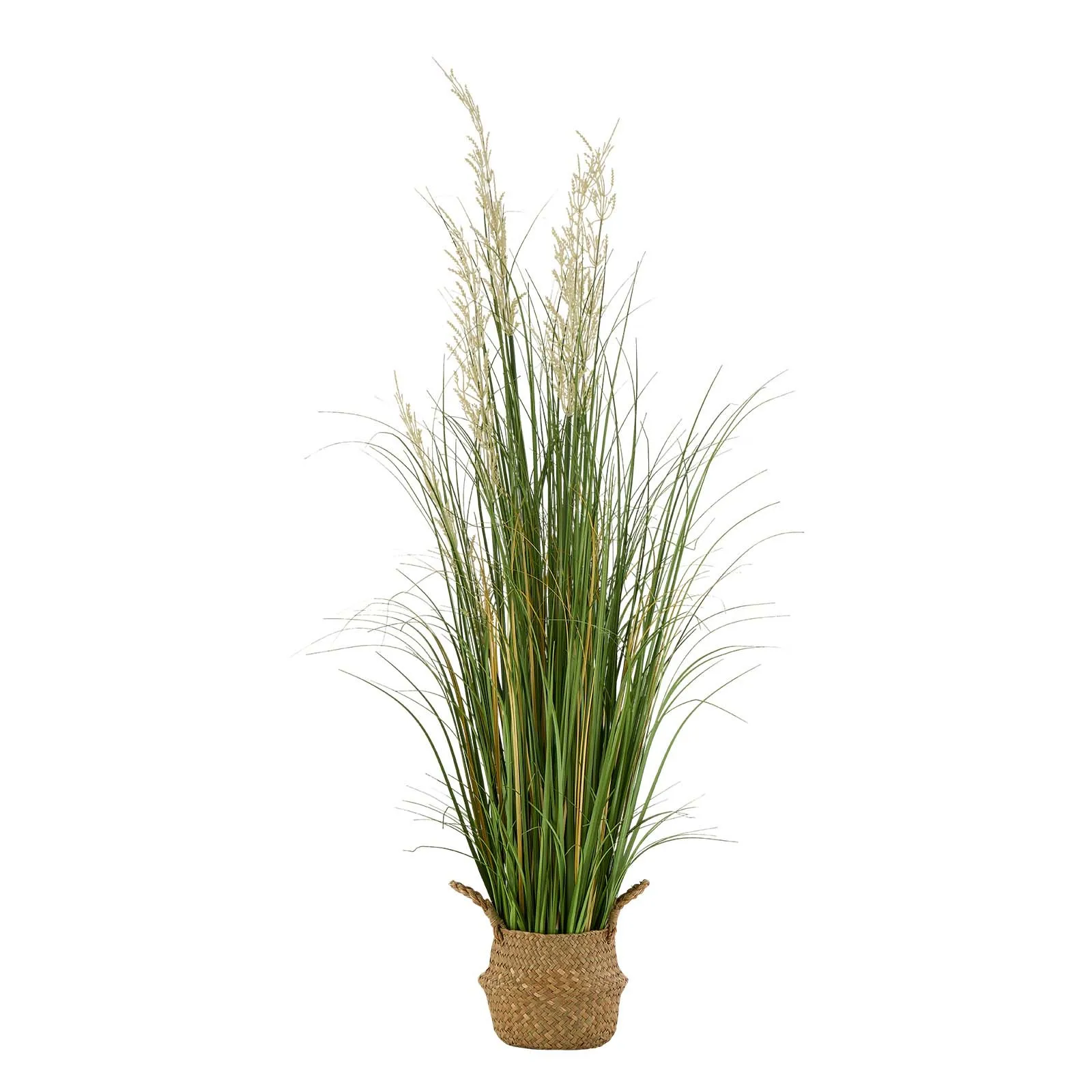 

Artificial Grass Plant, 1 Pack47 inch Reed Flower Grass in Pot, Premium PVC Faux Fake Greenery Shrubs Plant for Indoor Outdoor