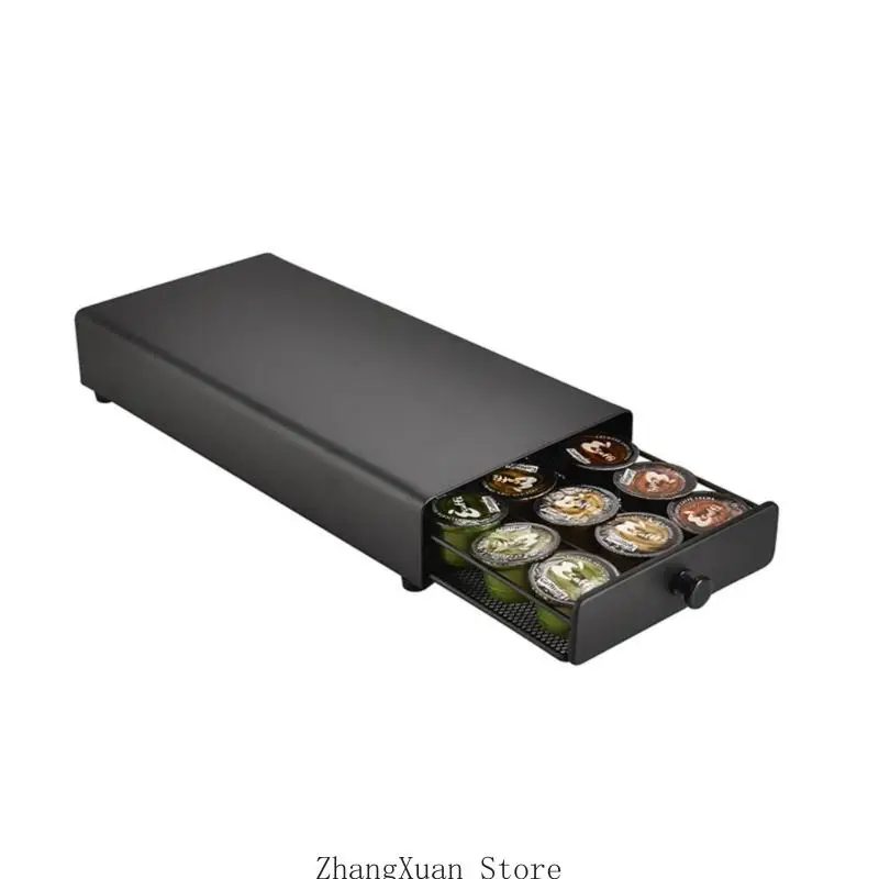 

Elegant Coffee Capsules Organizers Holds Up to 40 Pods Space Saving Solution for Kitchen Countertops Daily Use