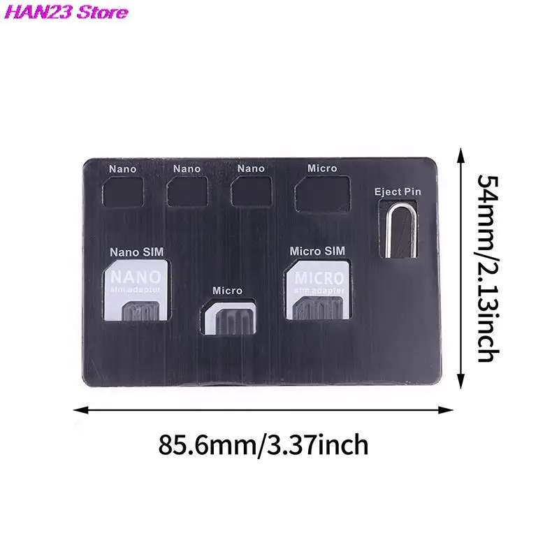 1Set Slanke Sim-Kaarthouder En Microsd-Kaarthouder Opslag En Telefoonpin Inbegrepen Mobiele Telefoon Simkaart 85.6 × 54Mm-3.37 × 2.13 Inch