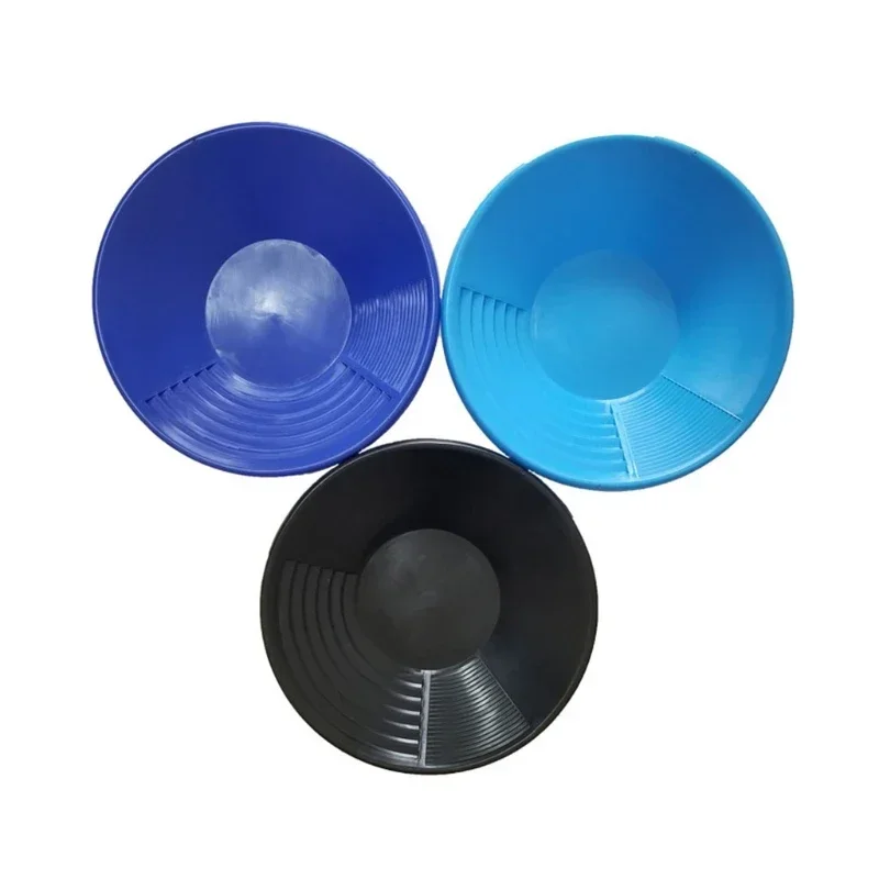 Hot Sale Plastic Gold Pan Basin Nugget Mining Pan Dredging Prospecting River Tool Wash Gold Panning Equipment