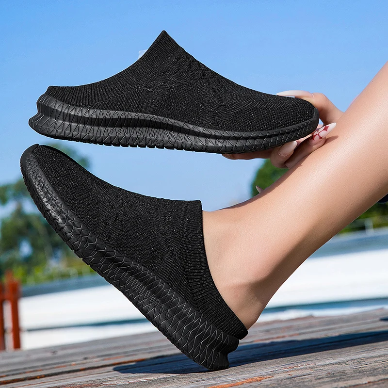 

Women's New Large Size Walking Loafers Leisure Slippers Sports Walking Shoes Light Flat Shoes Outdoor Non-Slip Sports Shoes