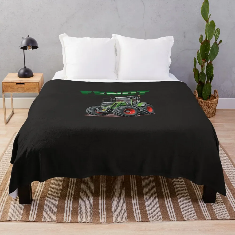 Fendt German Tractors Essential T-Shirt Throw Blanket Furry Dorm Room Essentials blankets and throws Sofa Blankets