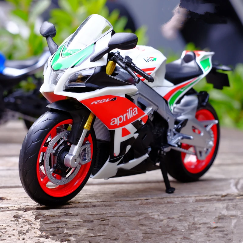 1:12 Aprilia RSV4 Alloy Racing Motorcycle Model Simulation Diecast Metal Cross-Country Motorcycle Model Collection Children Gift