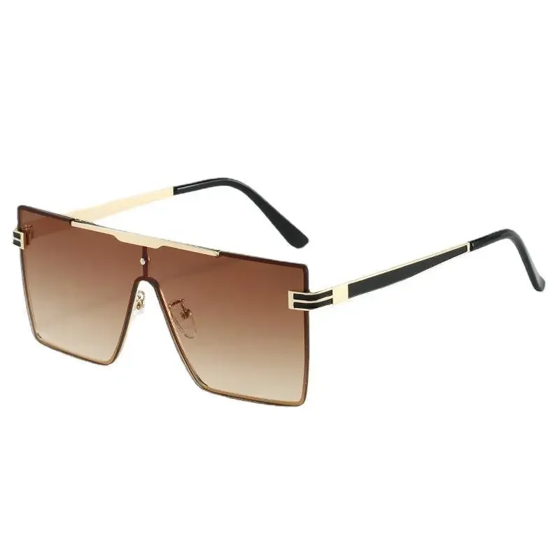 

New Men's Fashionable Sunglasses Personalized Men's Driving Sunglasses Square One-piece Sunglasses