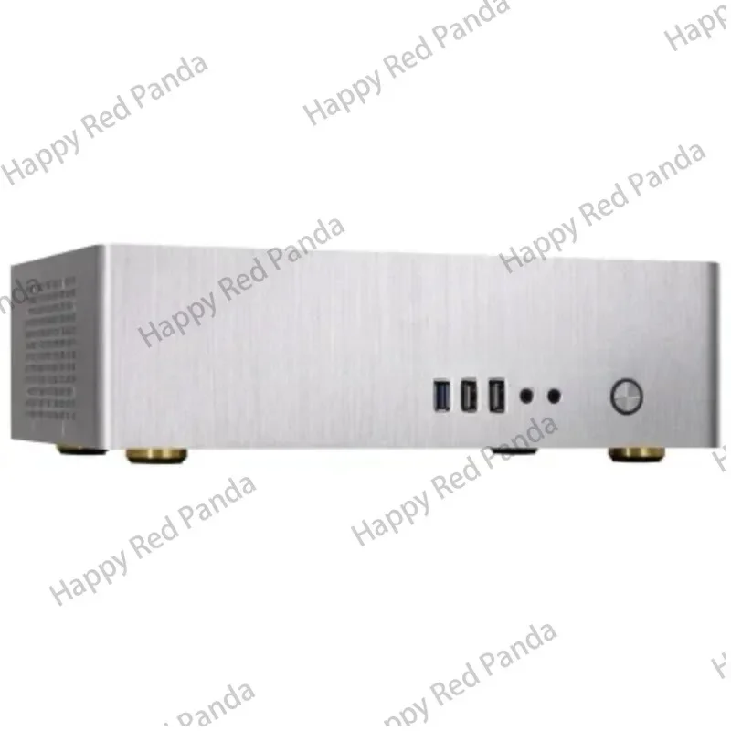 

9001 all aluminum small case, horizontal ITX MATX small 1U power supply matching desktop computer main box