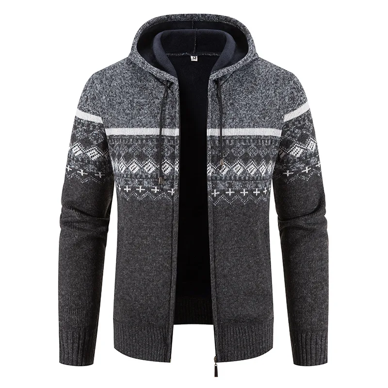 

Men's Knitted cardigan Sweater Spring Autumn Fashion Slim Fit Warm Outwear for Men