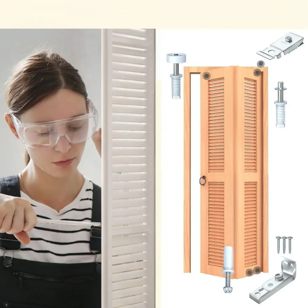 Replacement Hardware Kit For Bi Fold Sliding Doors Closet Maintenance Repair Parts Essential Components Fix Tool