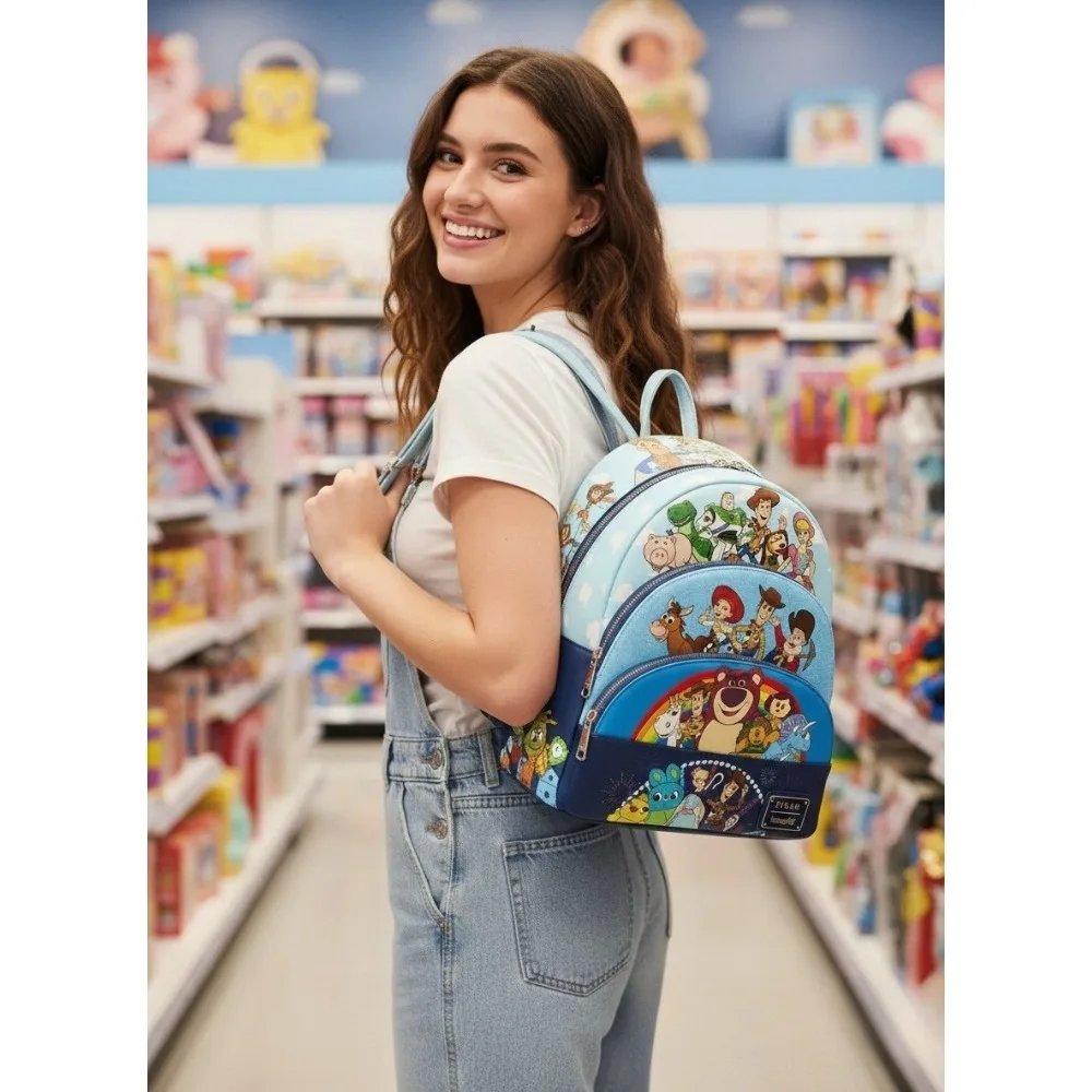 กระเป๋าเป้สะพายหลังลายแมวมารีจาก The Aristocats สำหรับผู้หญิง สายสะพายคู่ กระเป๋าสะพายไหล่คู่สำหรับผู้หญิง