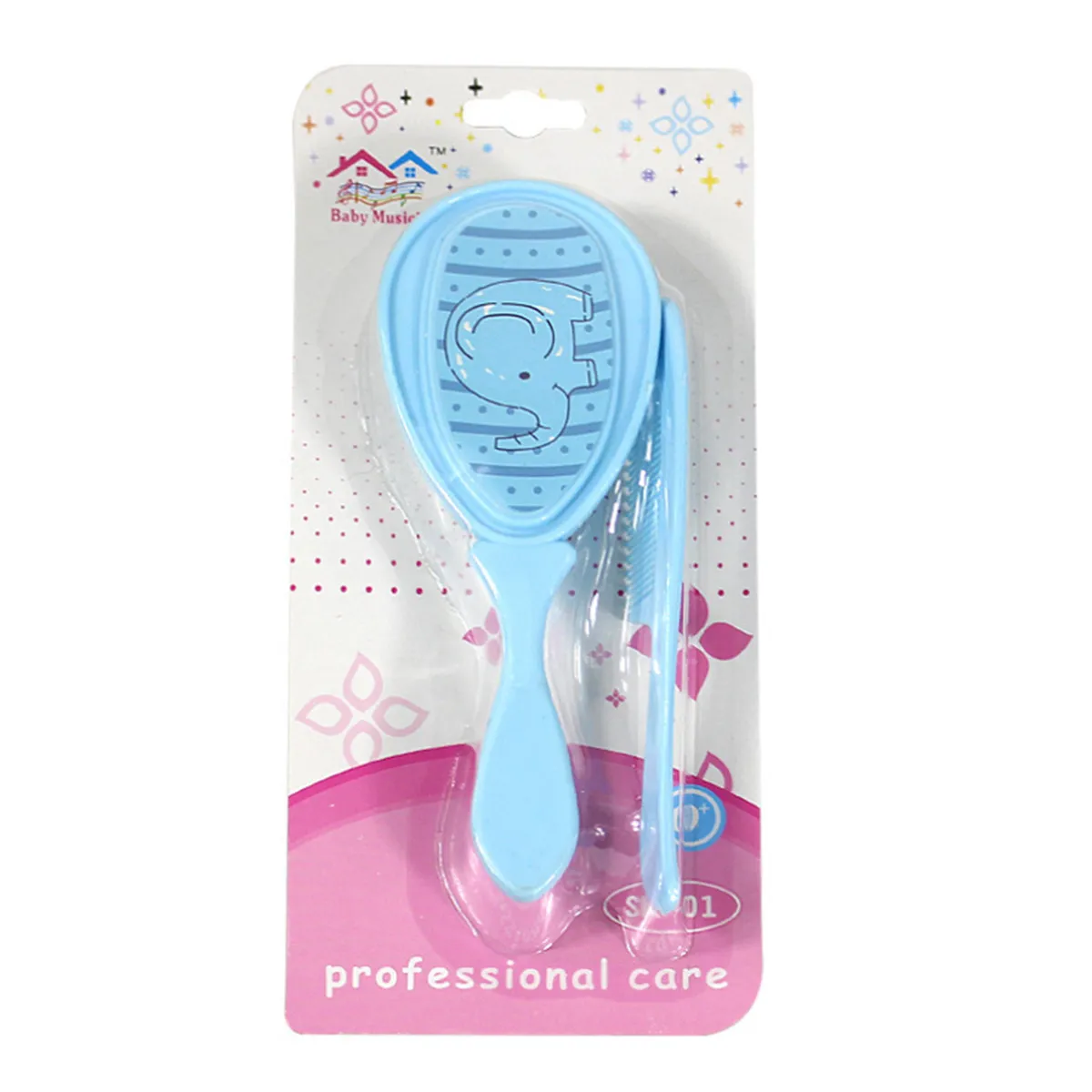 

Infant Comb and Brush Set Massage Hair Care Tool for Newborns Promotes Circulation Brain Growth Parent Child Bonding Non Scratch