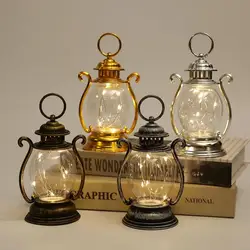 Rustic Lantern Outdoor Lantern Retro Decorative Hanging Lantern Battery Operated Rustic Lantern For Courtyard Tabletop Decor