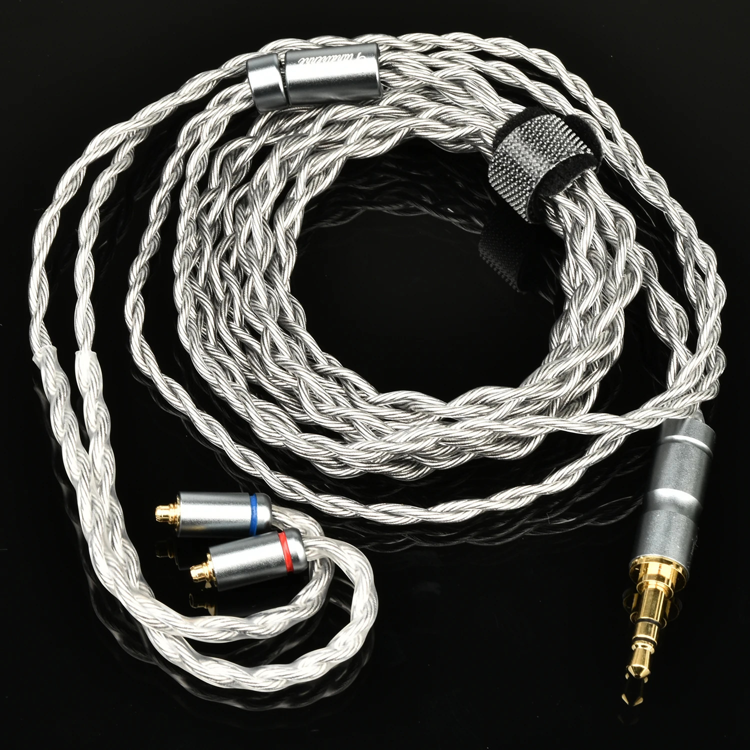 Tiandirehe 3.5/4.4mm 4 Core Cavo di bilanciamento in rame tedesco placcato argento ad alta purezza MMCX/QDC/0.78 Cavo per auricolari IEM a 2 pin