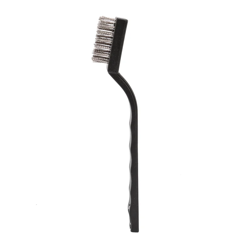

AB33-100 Pieces Mini Handle Stainless Steel Wire Bristles Brush Set For Cleaning Welding Slag, Stain And Rust (Silvery)