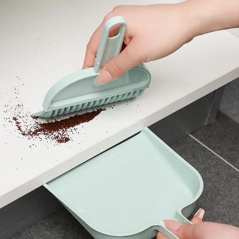 Home Sweeper Dustpan Set Mini Household Desktop Dust Soft Brush for Desk Bed Window Sill Cleaning Brush Office Room Broom Tools