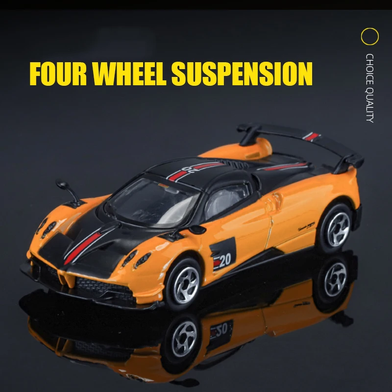 KMM 1:64 스케일 Pageni Huayra BC 레이싱 스포츠카 합금 다이캐스트 절묘한 미니어처 모델 아이 선물 메리 크리스마스 장식 수집