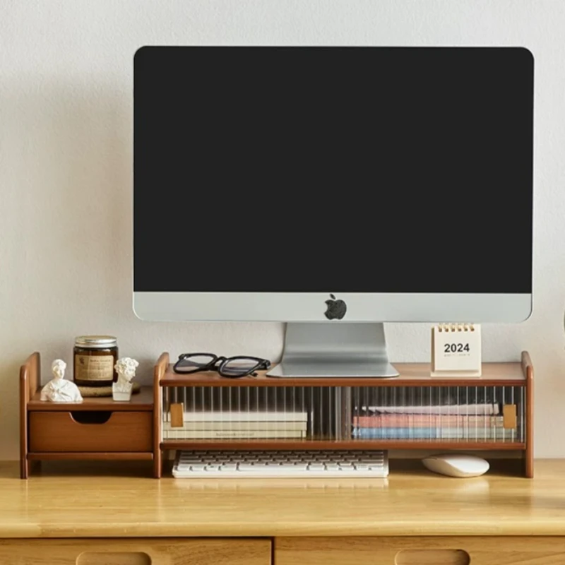 Room-specific Bookshelf Office Storage Shelves Stationery Wooden Photo Desk Storage Gadgets File Repisas Home Accessories
