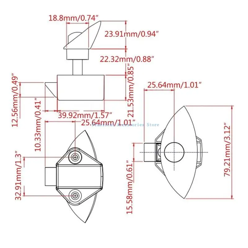 U75E RV درج خزانة المنزل لأقفال زر المزلاج قفل باب الأثاث المقاوم للارتداء