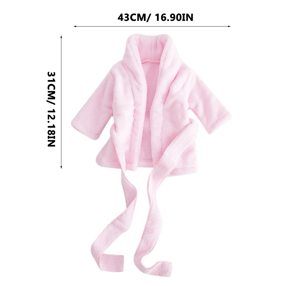

Baby Bathrobe Newborn Pure Cotton Thickened Photo Bathing Suits Pink Suitable for 3-6 Month Infant Photoshoot Outfit