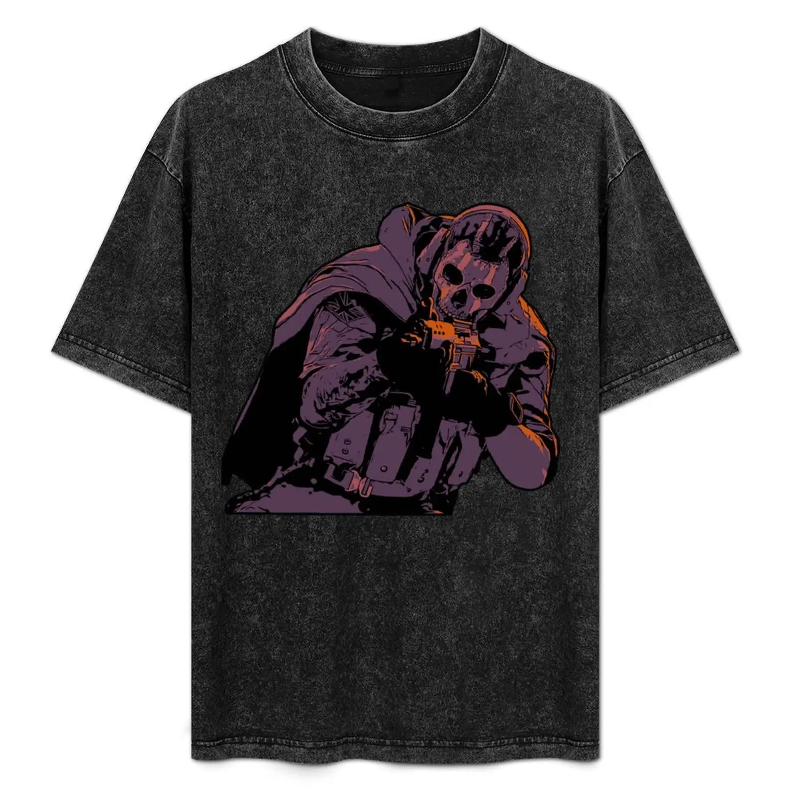 

ghost mw2 T-Shirt Casual Lightweight Short Sleeve Top