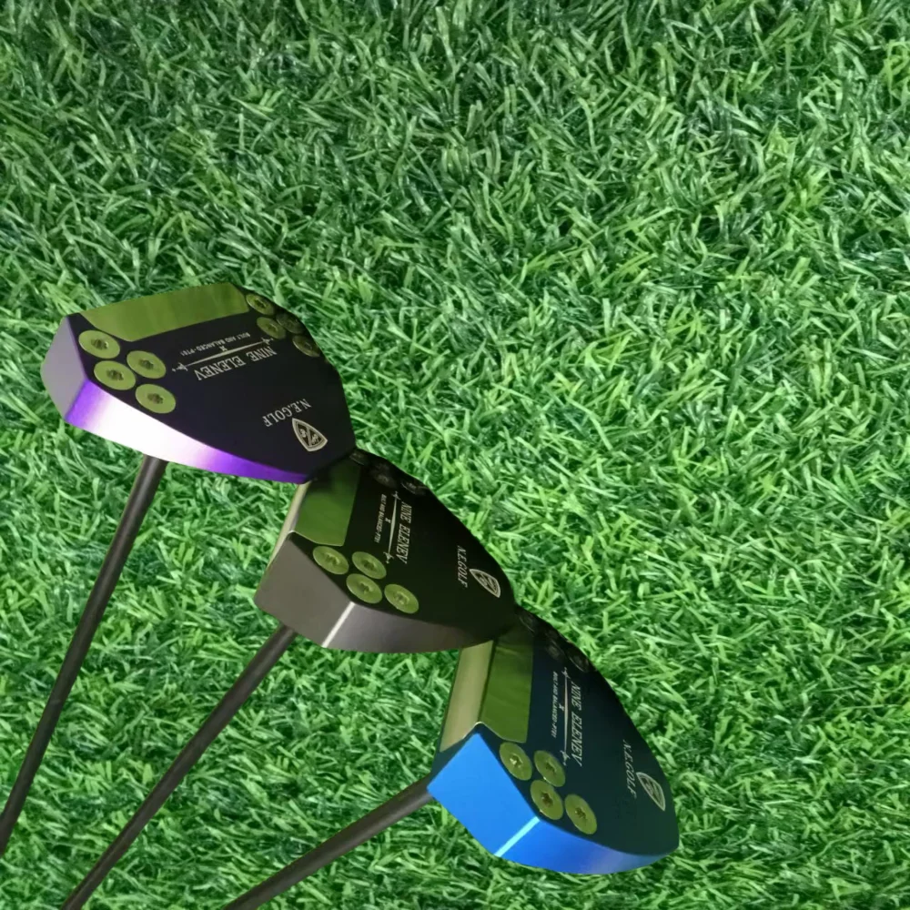 

Паттер NineElenev PT01 Zero Torque для правой руки, 32/33/34/35/36 дюймов, с низким центром тяжести, рукоятка Press Pistol 2 Degree, с чехлом для головки клюшки.