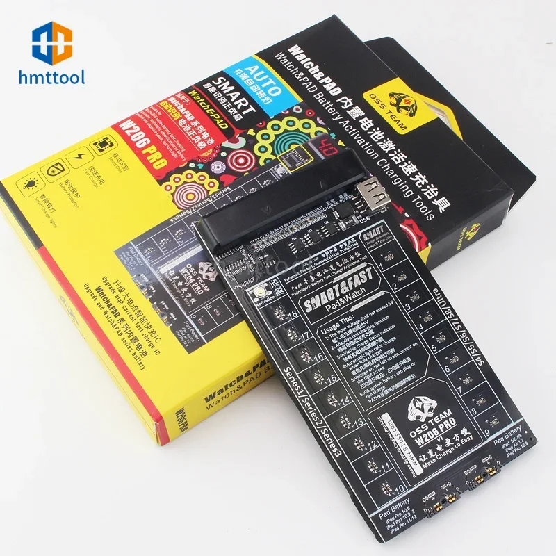 Placa de Ativação da Bateria do Relógio Oss W206pro Placa de Carregamento para Ipad s1 s2 s3 s4 s5 s6 s7 s8 Ultra