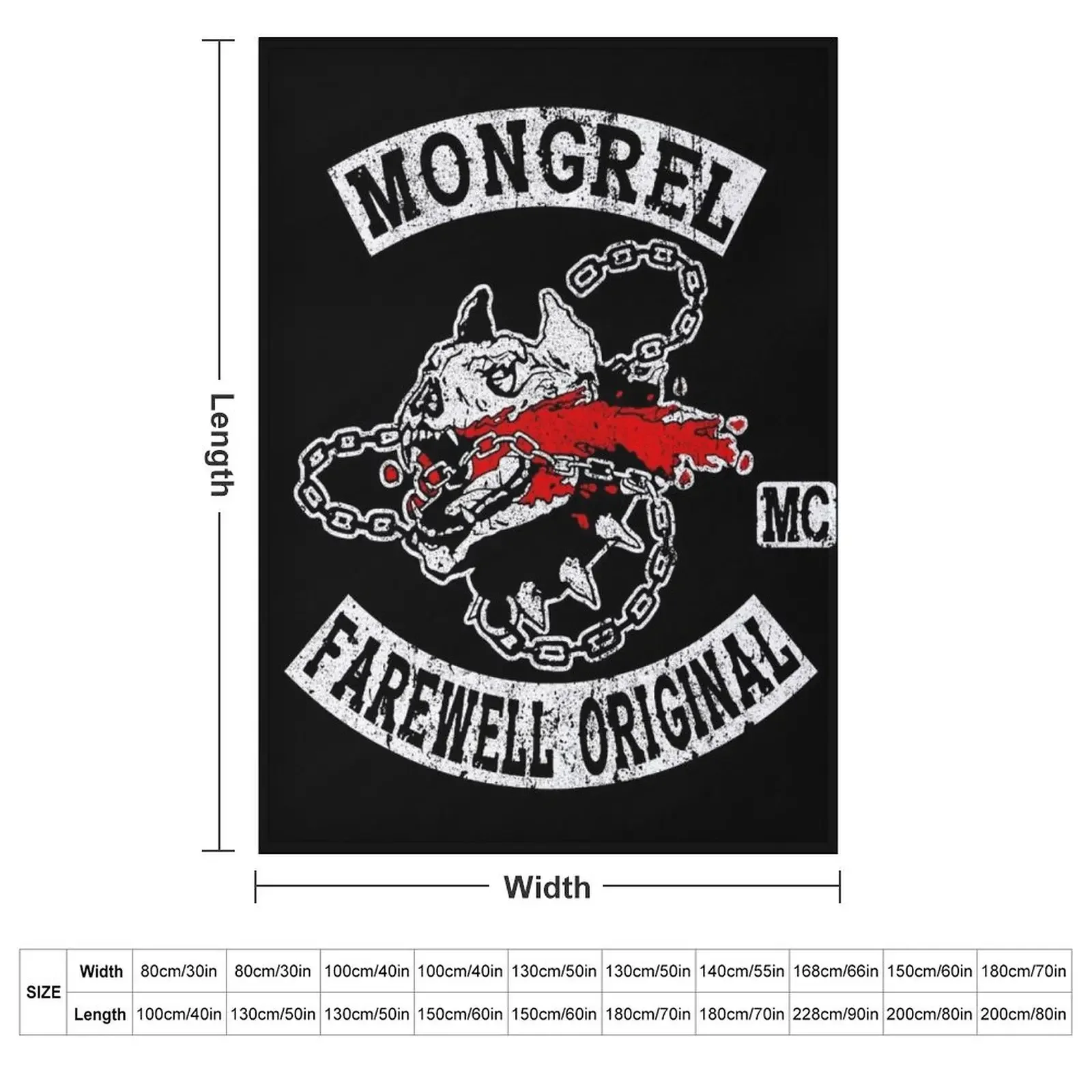 Mongrel Motorcycle Club Throw Blanket Sleeping Bag Blankets Sofas Of Decoration Moving Bed covers Blankets