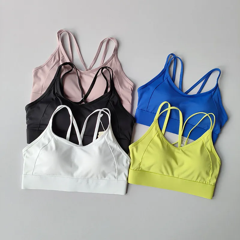 Hochintensiver Fitness-Sport-BH, stoßfest, verhindert Durchhängen, integrierter Stil, Laufunterwäsche, Kontrast-Weste-Top für Frauen – Detail 20