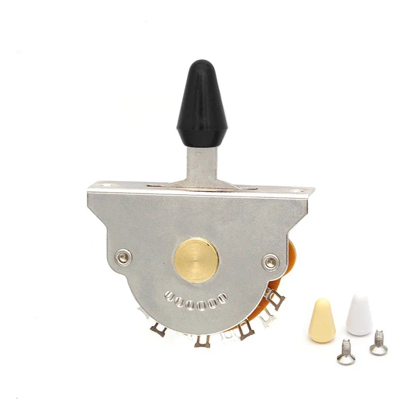 

3/5-позиционный лезвие для электрогитары, винтажный перекидной переключатель с 3-цветной ручкой, запасная часть для гитары ST