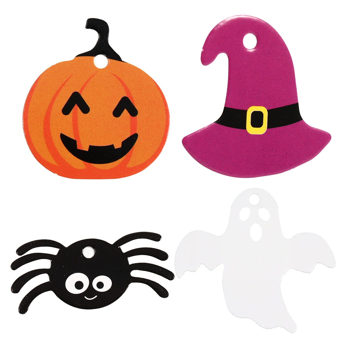 

200 pcs Decorative Packaging Halloween Theme Tags Hanging Cake Tags Unique Funny Gift Decors For Kids Diy Gift Bags Supplies
